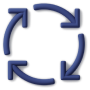 blue process icon